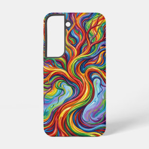 Abstrakter Baum des Lebens Regenbogen Schmelzen Sa Samsung Galaxy Hülle