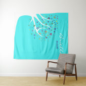 Abstrakter Baum des Party Foto Op Hintergrund Wandteppich (Beispiel (Horizontal))