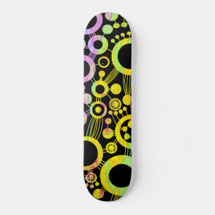 Abstrakter Baum - Farbtex 01 Skateboard