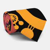 Abstrakter Baum - Farbtex 04 Krawatte (Gerollt)