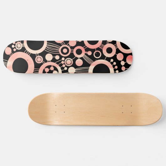 Abstrakter Baum - Farbtex 05 Skateboard (Horizontal)