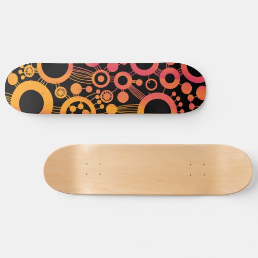 Abstrakter Baum - Farbtex 06 Skateboard (Horizontal)