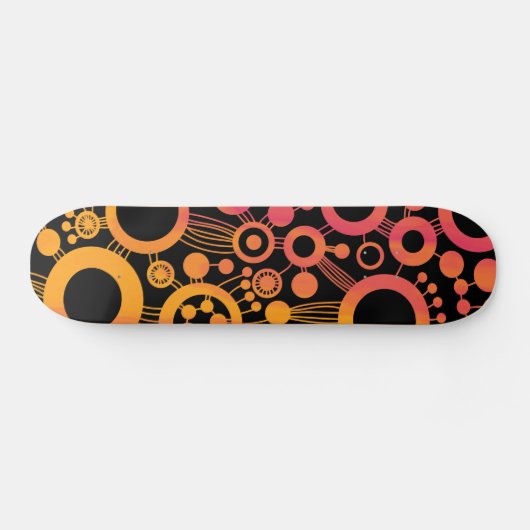 Abstrakter Baum - Farbtex 06 Skateboard (Horizontal)