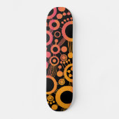 Abstrakter Baum - Farbtex 06 Skateboard (Vorderseite)