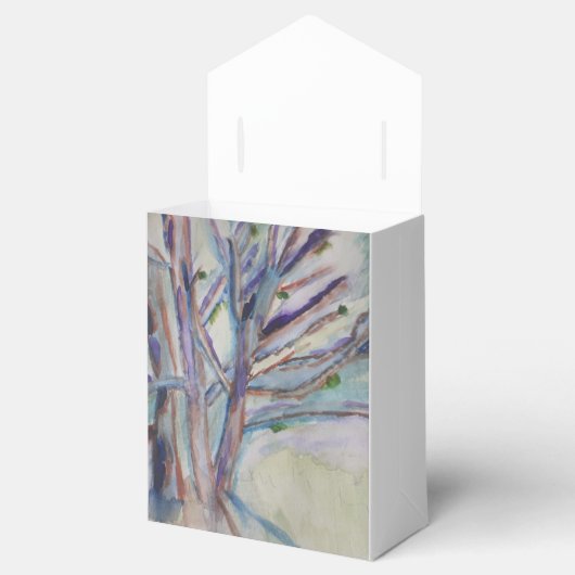 Abstrakter Baum Geschenkschachtel (Geöffnet)