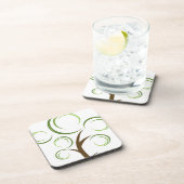 Abstrakter Baum Getränkeuntersetzer (Rechte Seite)