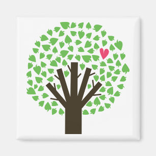 Abstrakter Baum Hugger Magnet