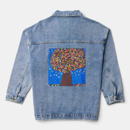 Abstrakter Baum Jeansjacke