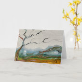 Abstrakter Baum Karte (Gelbe Blume)