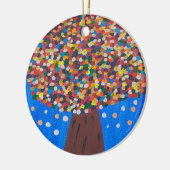 Abstrakter Baum Keramik Ornament (Links)