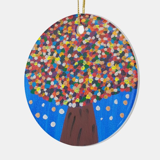 Abstrakter Baum Keramik Ornament (Links)