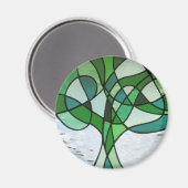 Abstrakter Baum Magnet (Vorderseite/Rückseite)