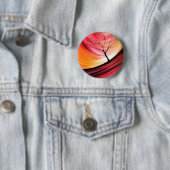 Abstrakter Baum - Moderne Kunst Button (Beispiel)