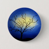 Abstrakter Baum - Moderne Kunst Button (Vorderseite)