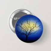 Abstrakter Baum - Moderne Kunst Button (Vorne & Hinten)