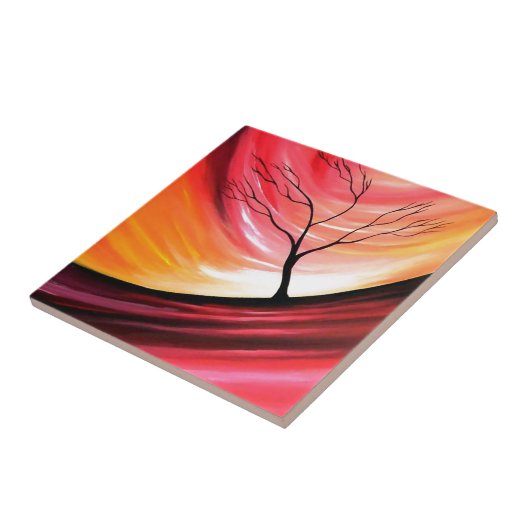 Abstrakter Baum - Moderne Kunst Fliese (Seite)