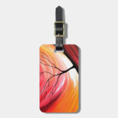 Abstrakter Baum - Moderne Kunst Gepäckanhänger (Vorderseite vertikal)
