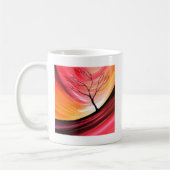 Abstrakter Baum - Moderne Kunst Kaffeetasse (Links)