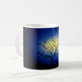 Abstrakter Baum - Moderne Kunst Kaffeetasse (Vorderseite Links)