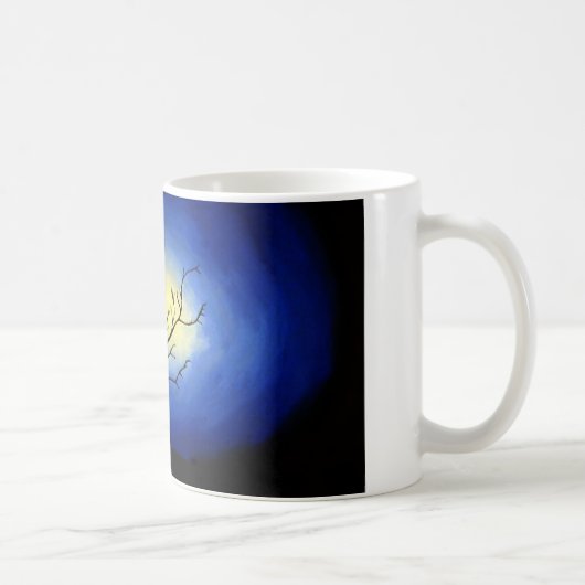 Abstrakter Baum - Moderne Kunst Kaffeetasse (Rechts)