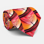 Abstrakter Baum - Moderne Kunst Krawatte (Gerollt)