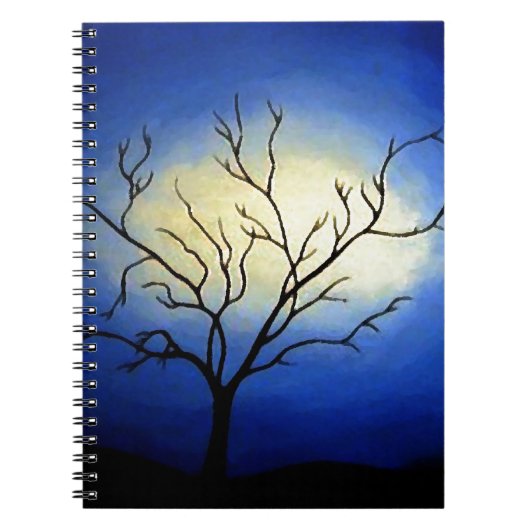 Abstrakter Baum - Moderne Kunst Notizblock (Vorderseite)