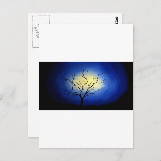 Abstrakter Baum - Moderne Kunst Postkarte (Vorne/Hinten)