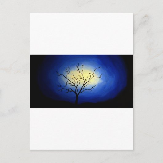 Abstrakter Baum - Moderne Kunst Postkarte (Vorderseite)