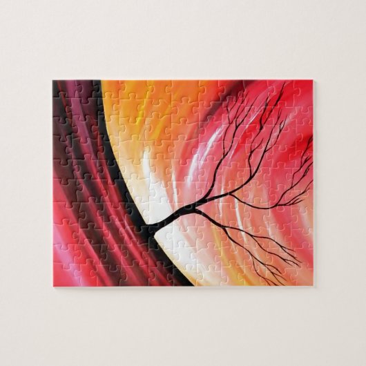 Abstrakter Baum - Moderne Kunst Puzzle (Horizontal)