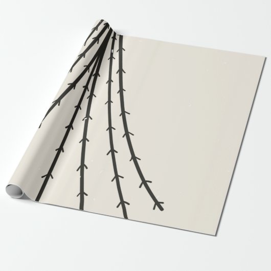 Abstrakter Baum Mond Geschenkpapier (Ungerollt)