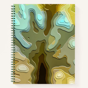 ABSTRAKTER BAUM NOTIZBLOCK