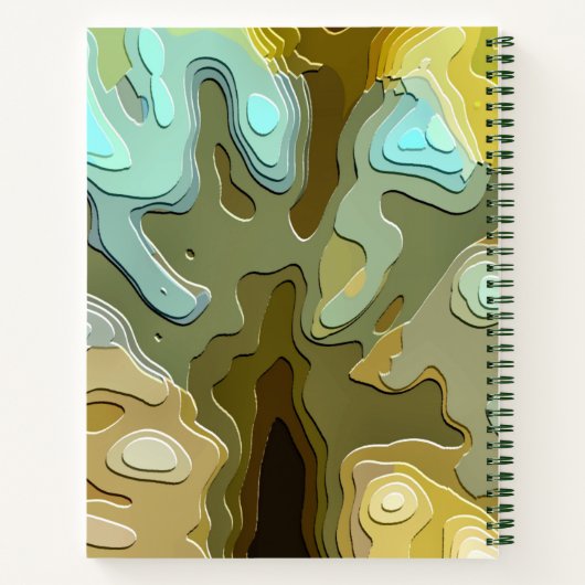 ABSTRAKTER BAUM NOTIZBLOCK (Rückseite)