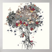 Abstrakter Baum Poster (Vorne)