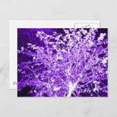 Abstrakter Baum Postkarte (Vorne/Hinten)