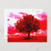 Abstrakter Baum Postkarte (Vorne/Hinten)