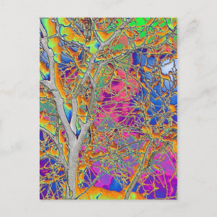 Abstrakter Baum Postkarte