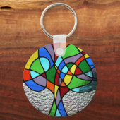 Abstrakter Baum Schlüsselanhänger (Vorderseite)