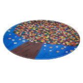 Abstrakter Baum Schneidebrett (Ecke)