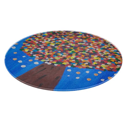 Abstrakter Baum Schneidebrett (Ecke)