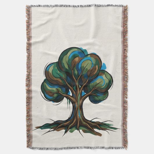 Abstrakter Baum spielerische Kunst Decke (Vorderseite Vertikal)