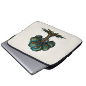 Abstrakter Baum spielerische Kunst Laptopschutzhülle (Vorne Knopf)