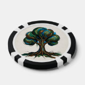 Abstrakter Baum spielerische Kunst Pokerchips (Einzeln)