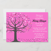 Abstrakter Baum Süß 16 16 Einladung (Vorderseite)