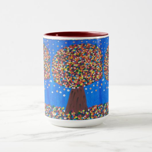 Abstrakter Baum Tasse (Zentrum)