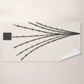 Abstrakter Baummond Badehandtuch (Badehandtuch)