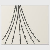 Abstrakter Baummond Geschenkpapier (Flach)