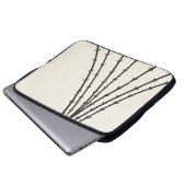 Abstrakter Baummond Laptopschutzhülle (Vorne Knopf)