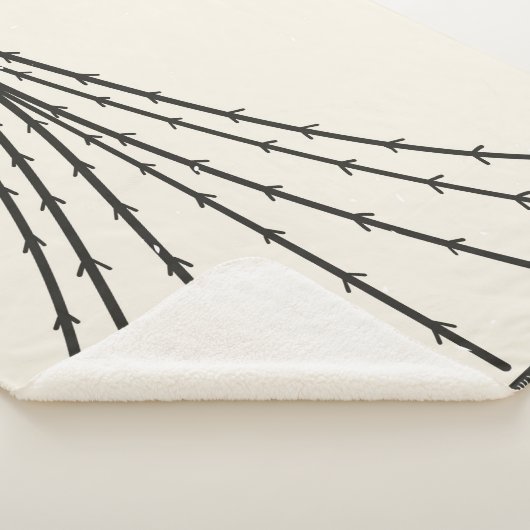 Abstrakter Baummond Sherpadecke (3/4)