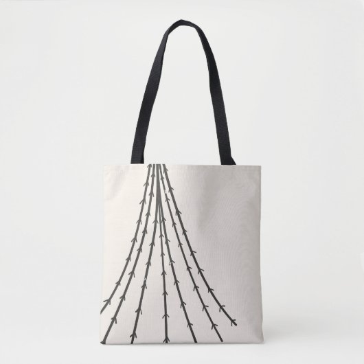 Abstrakter Baummond Tasche (Vorderseite)