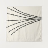 Abstrakter Baummond Wandteppich (Vorderseite (Horizontal))